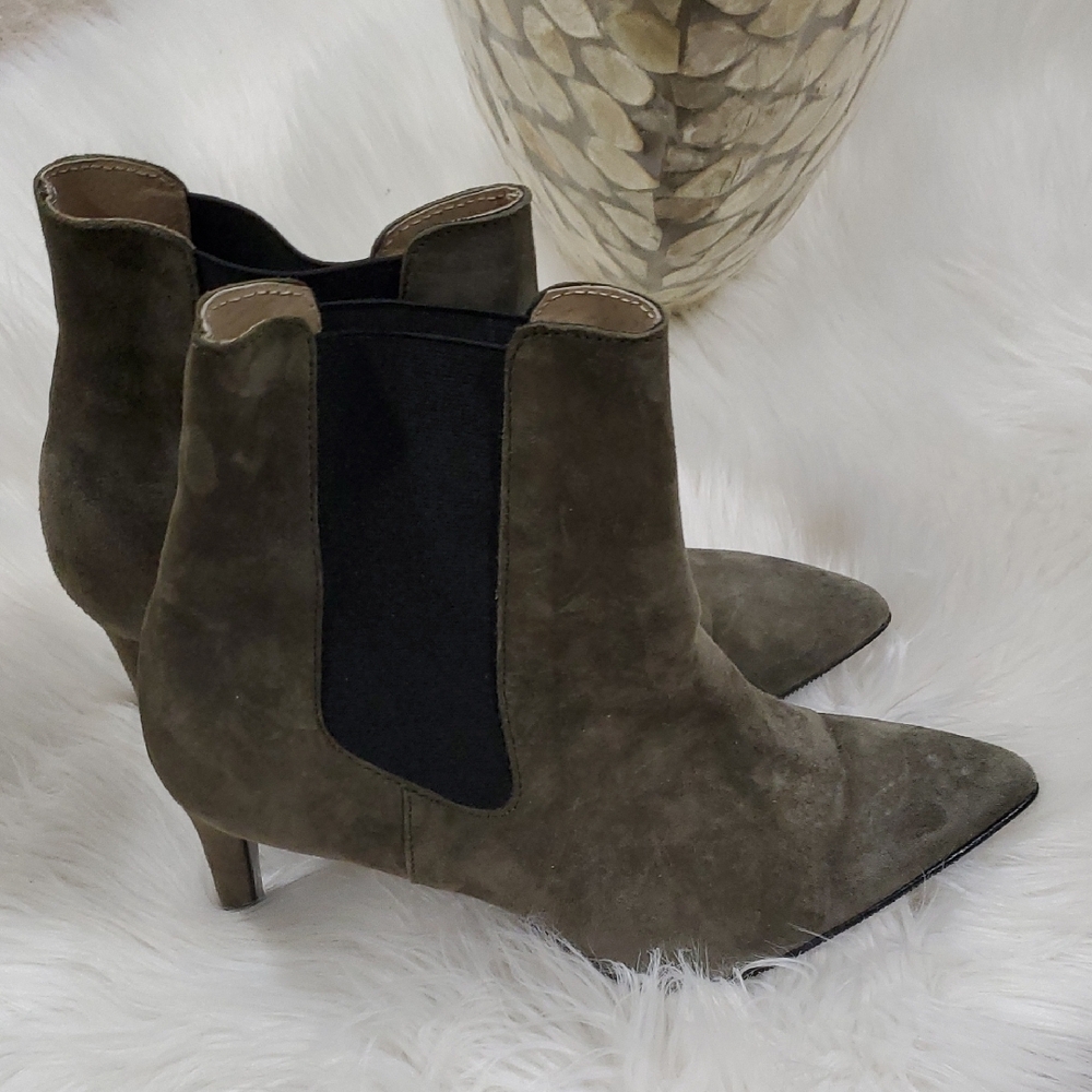 Antonio De Faria Donna  Green  Ankle Boots Sz 7.5 - Picture 3 of 12